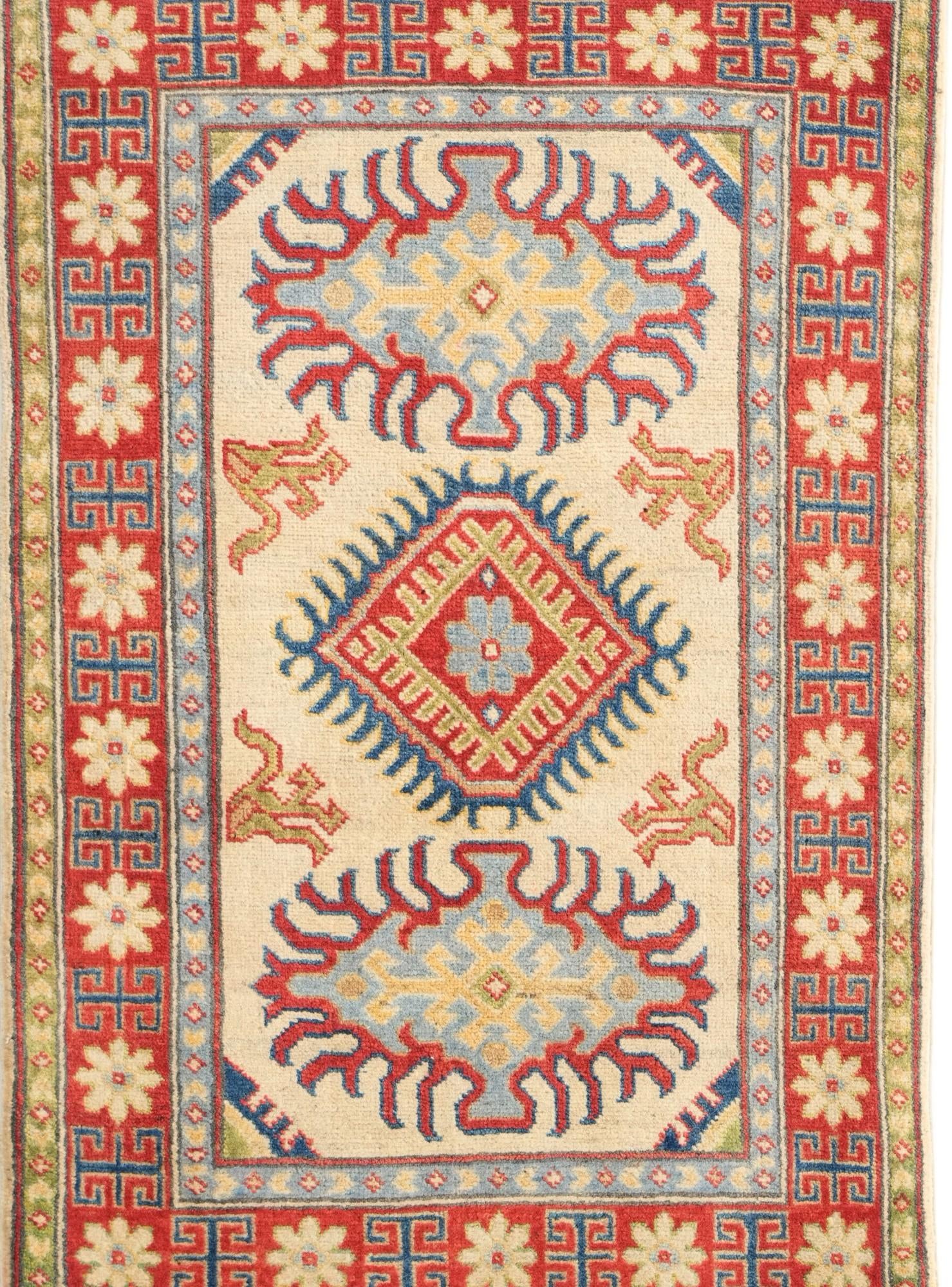 2' 7 x 4' Hand Knotted Kazak Rug