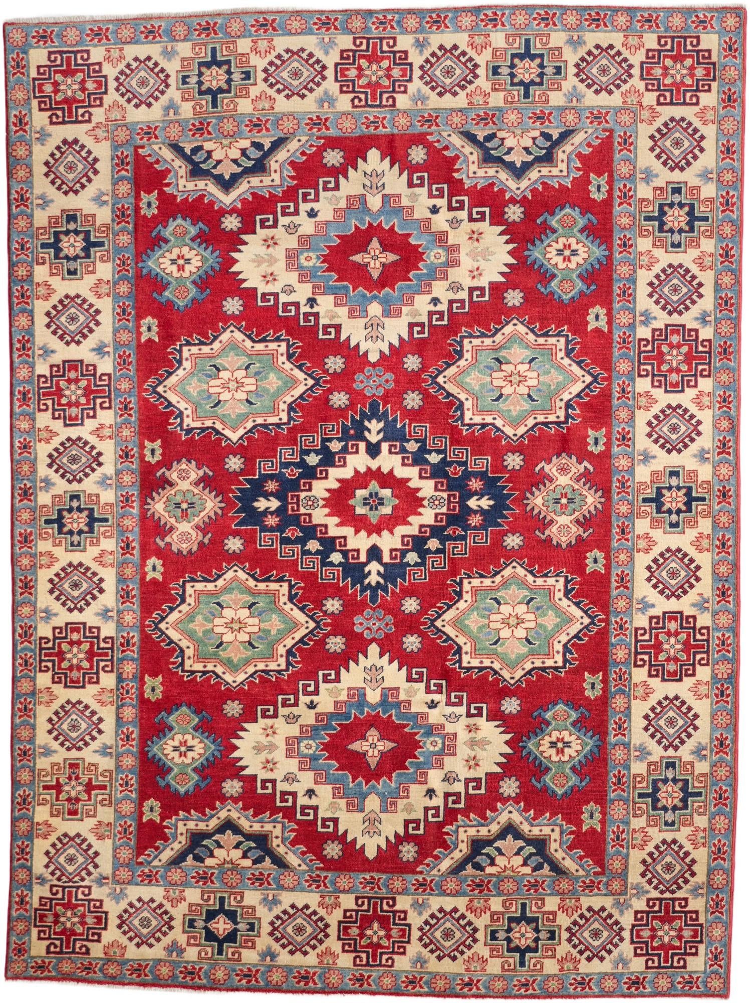6' 9 x 9' 1 Hand Knotted Kazak Rug
