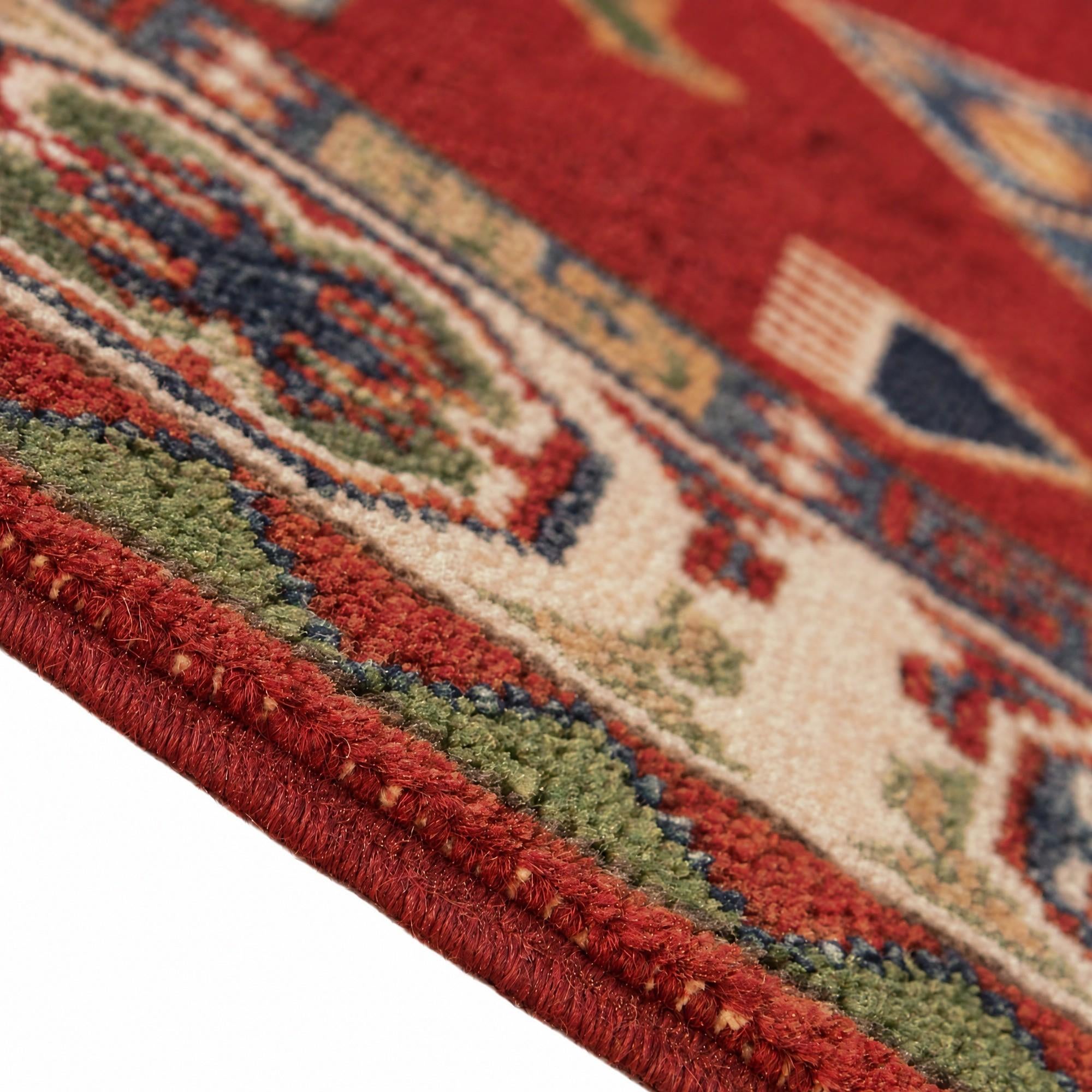 100cm x 155cm anudado a mano Kazak Alfombra