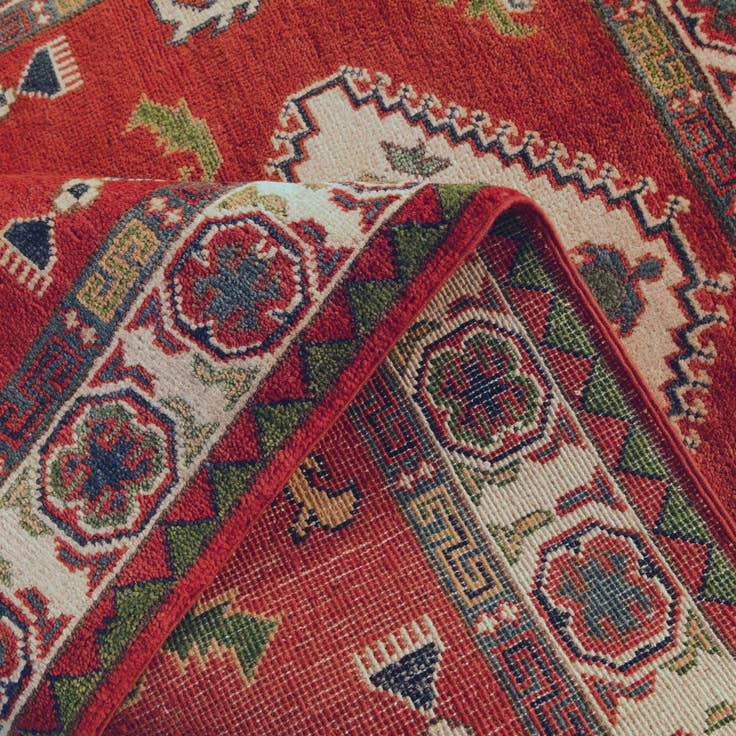 Detail image of 3' 4 x 5' 1 Hand Knotted Kazak Rug