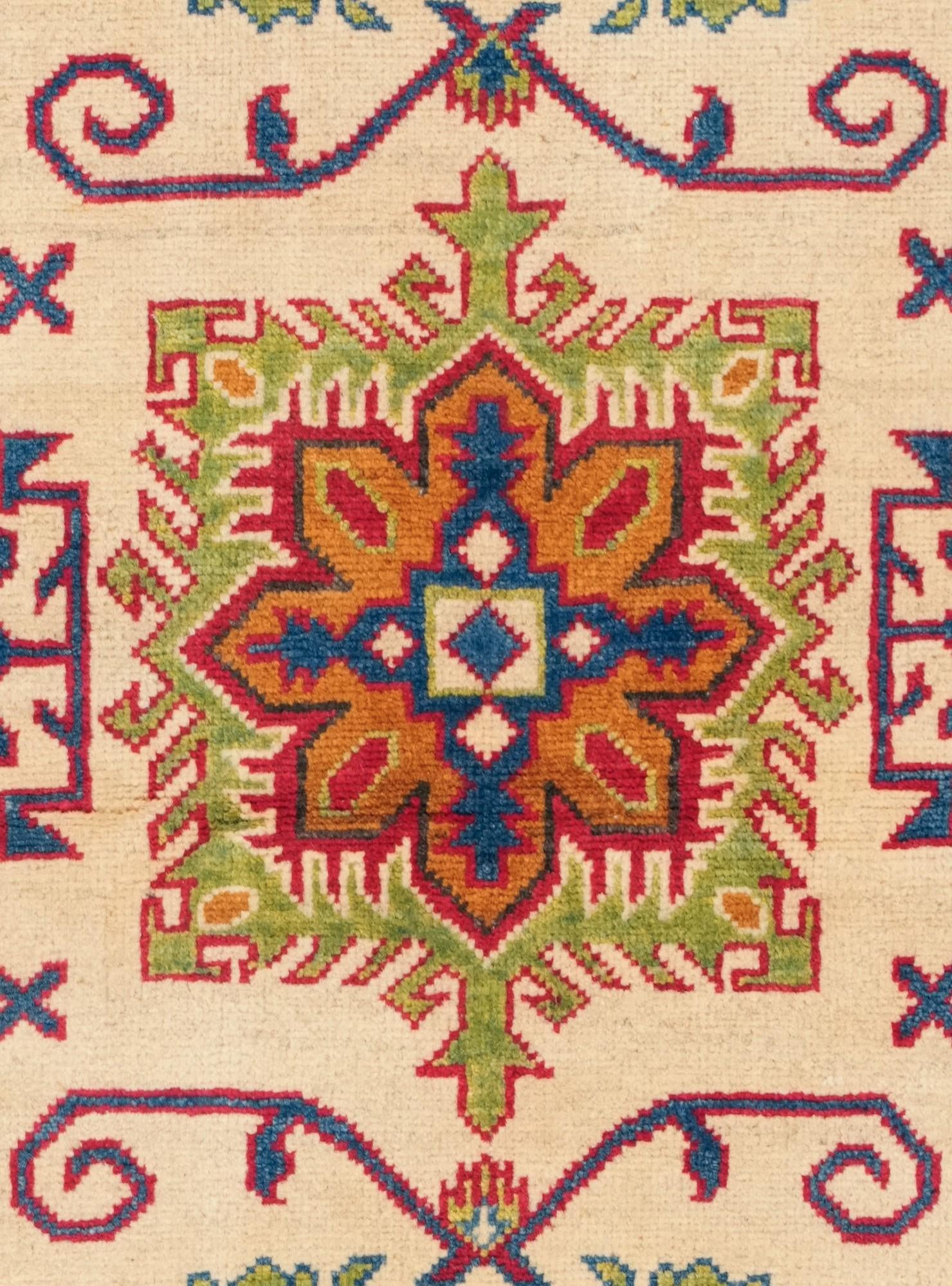 3' 3 x 5' Hand Knotted Kazak Rug