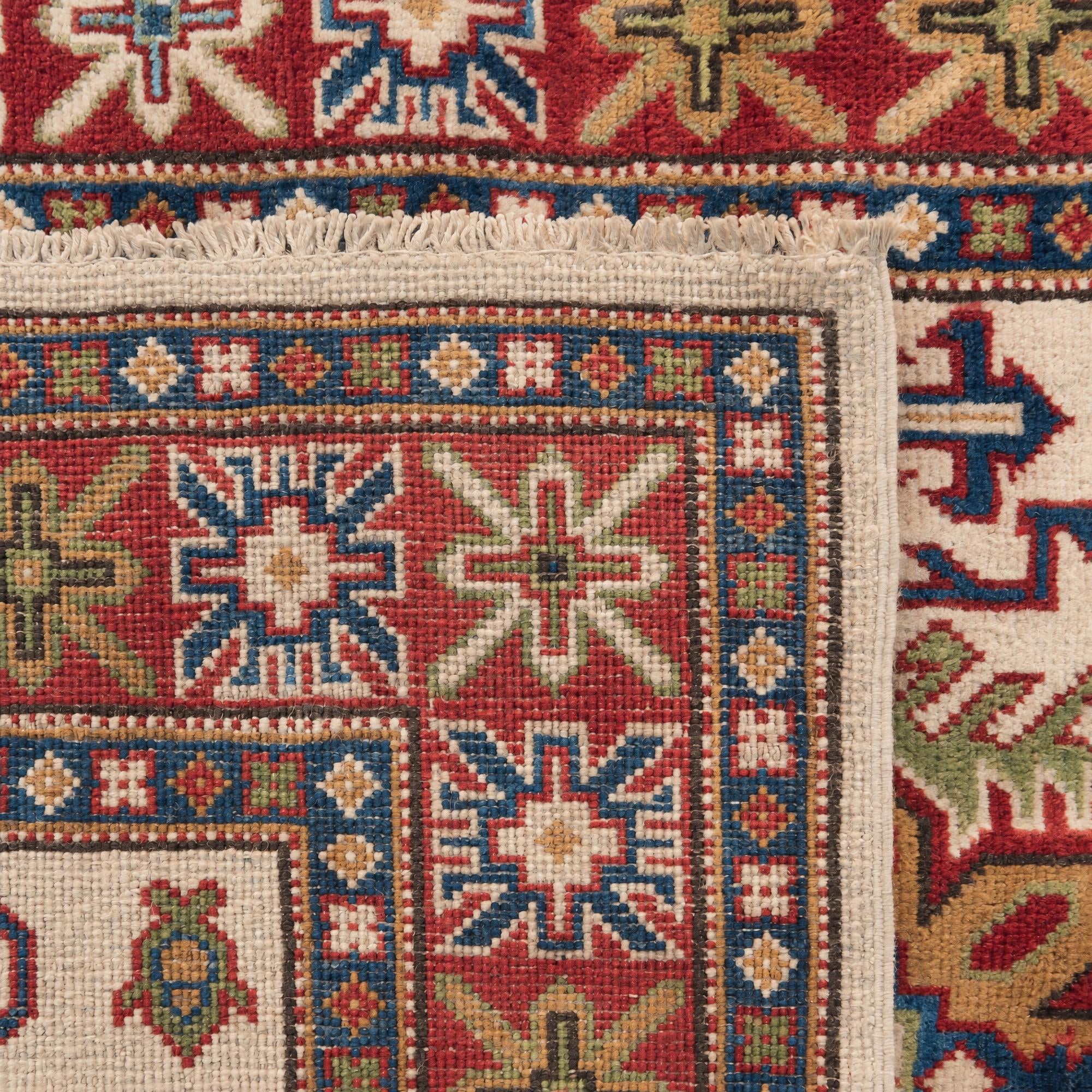 100cm x 150cm Handgeknüpft Kazak Teppich