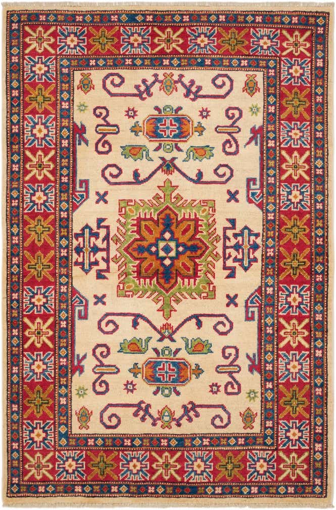3' 3 x 5' Hand Knotted Kazak Rug