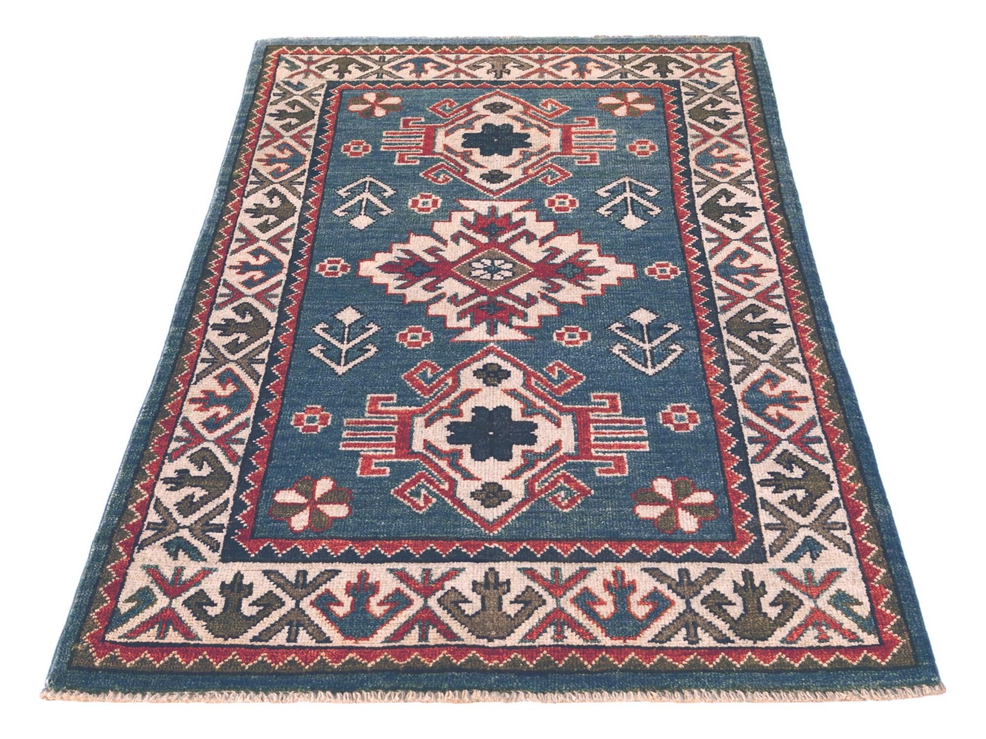 2' 7 x 4' 2 Hand Knotted Kazak Rug