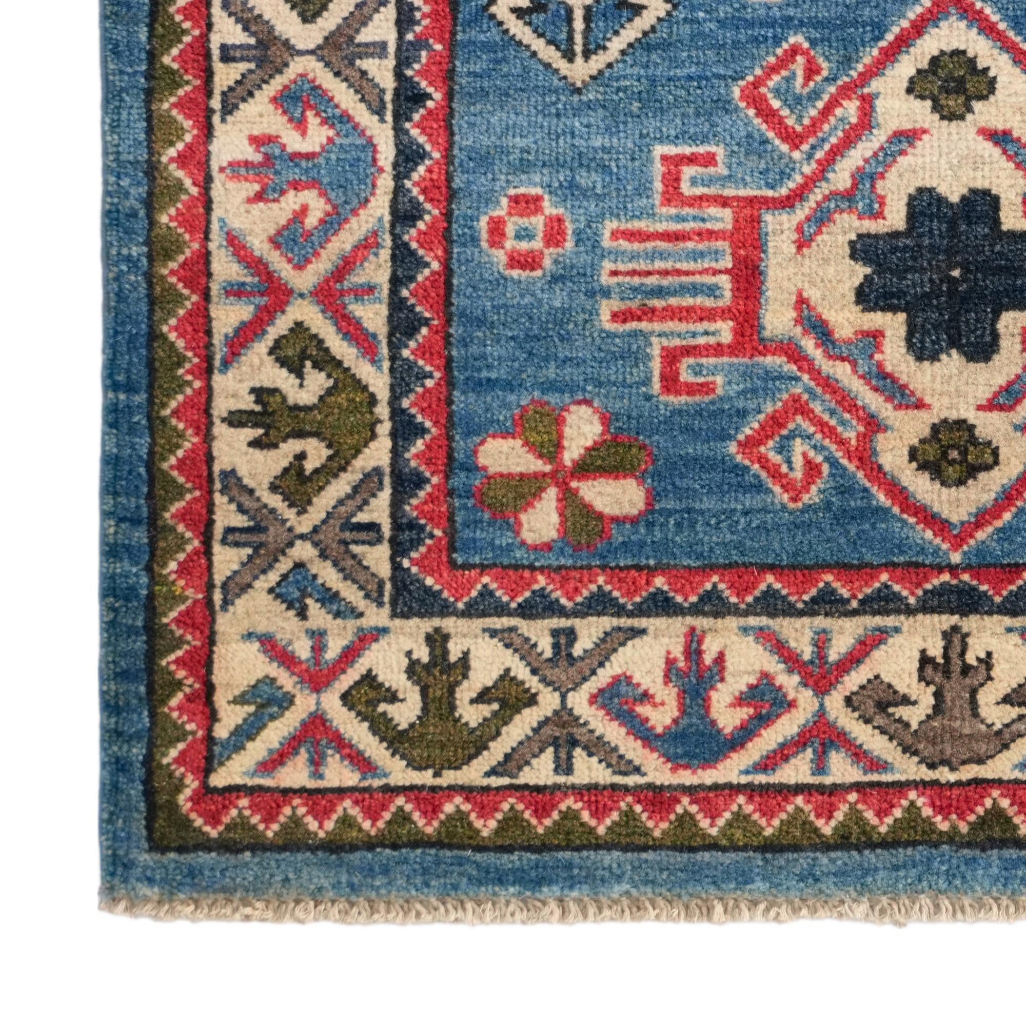 80cm x 125cm Handgeknüpft Kazak Teppich