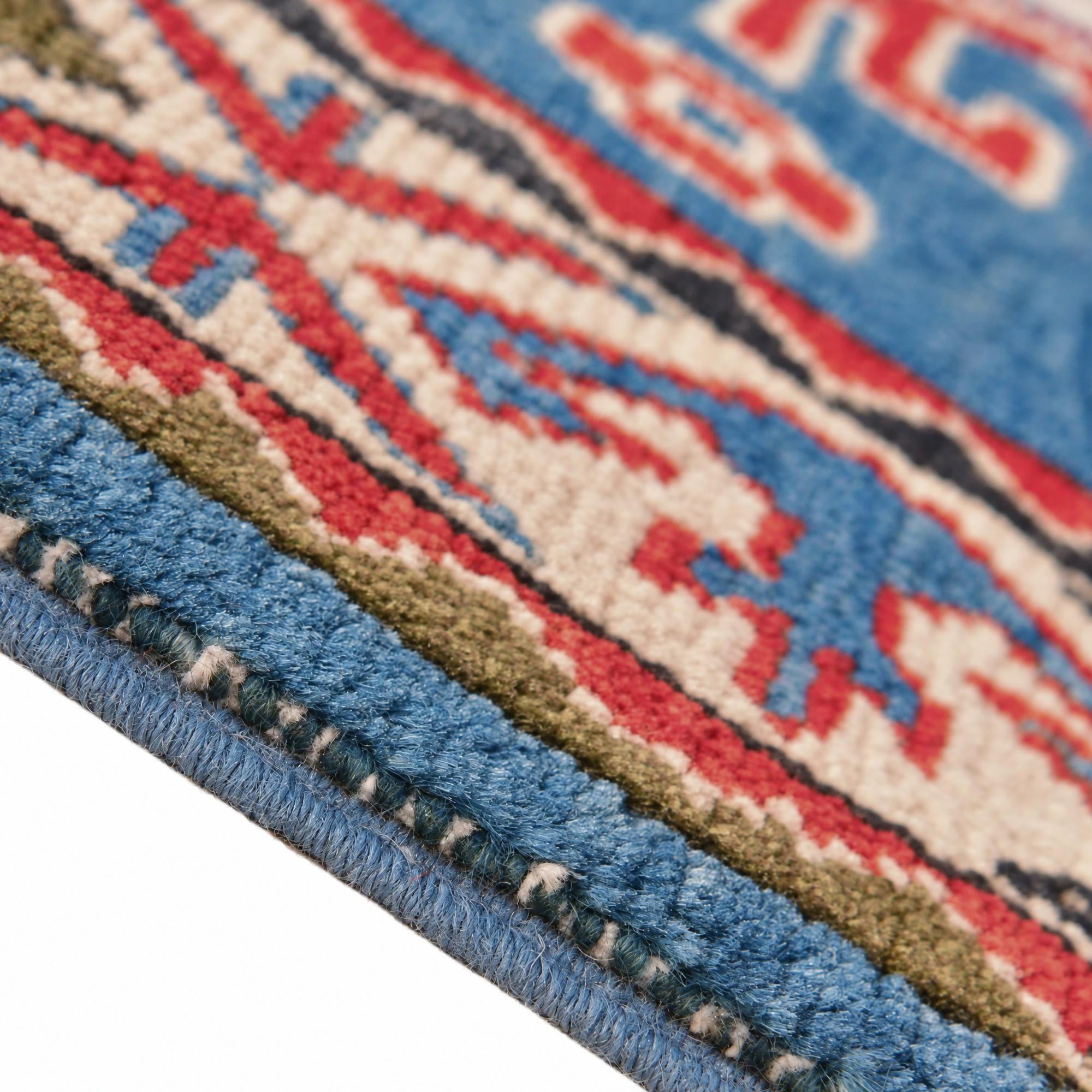 80cm x 125cm Hand Knotted Kazak Rug