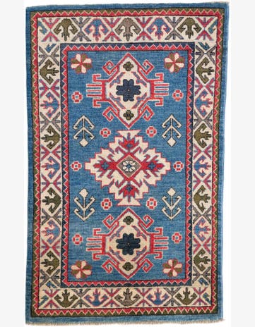 2' 7 x 4' 2 Hand Knotted Kazak Rug