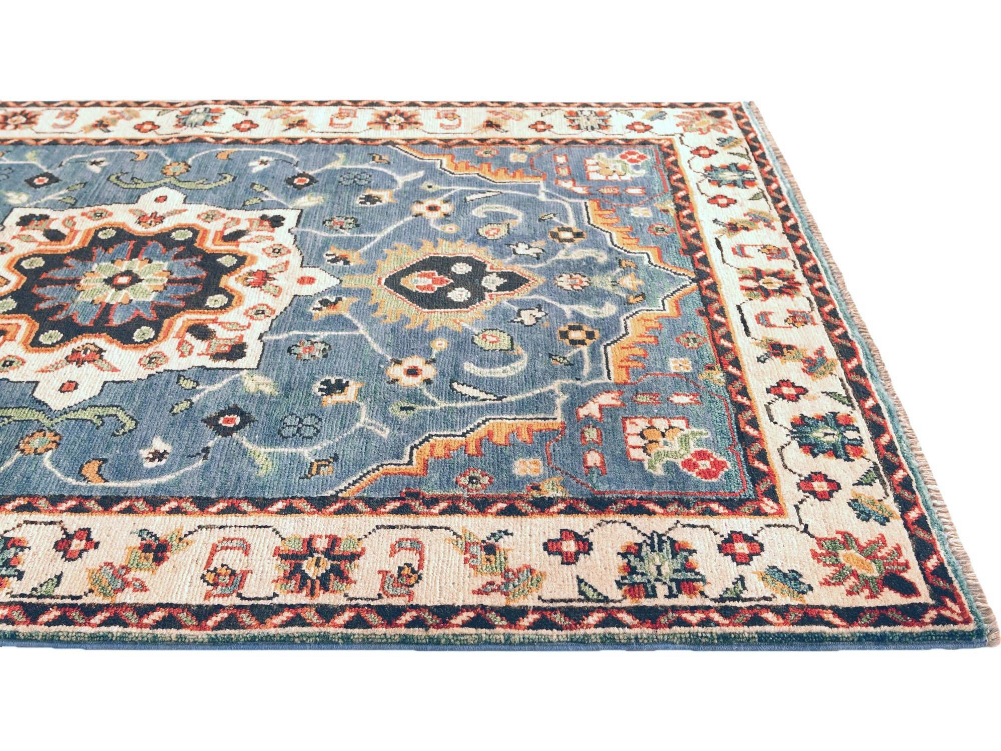 100cm x 145cm Hand Knotted Kazak Rug