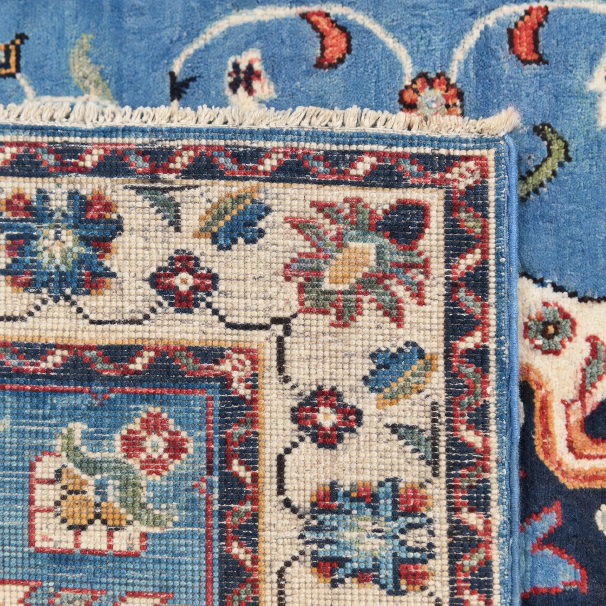 3' 3 x 4' 9 Hand Knotted Kazak Rug