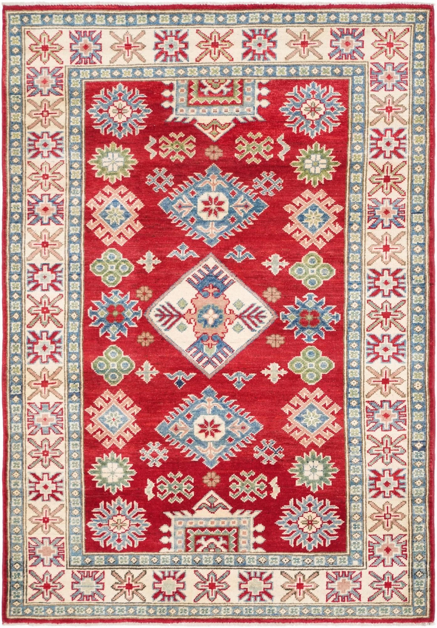 4' 2 x 6' Hand Knotted Kazak Rug