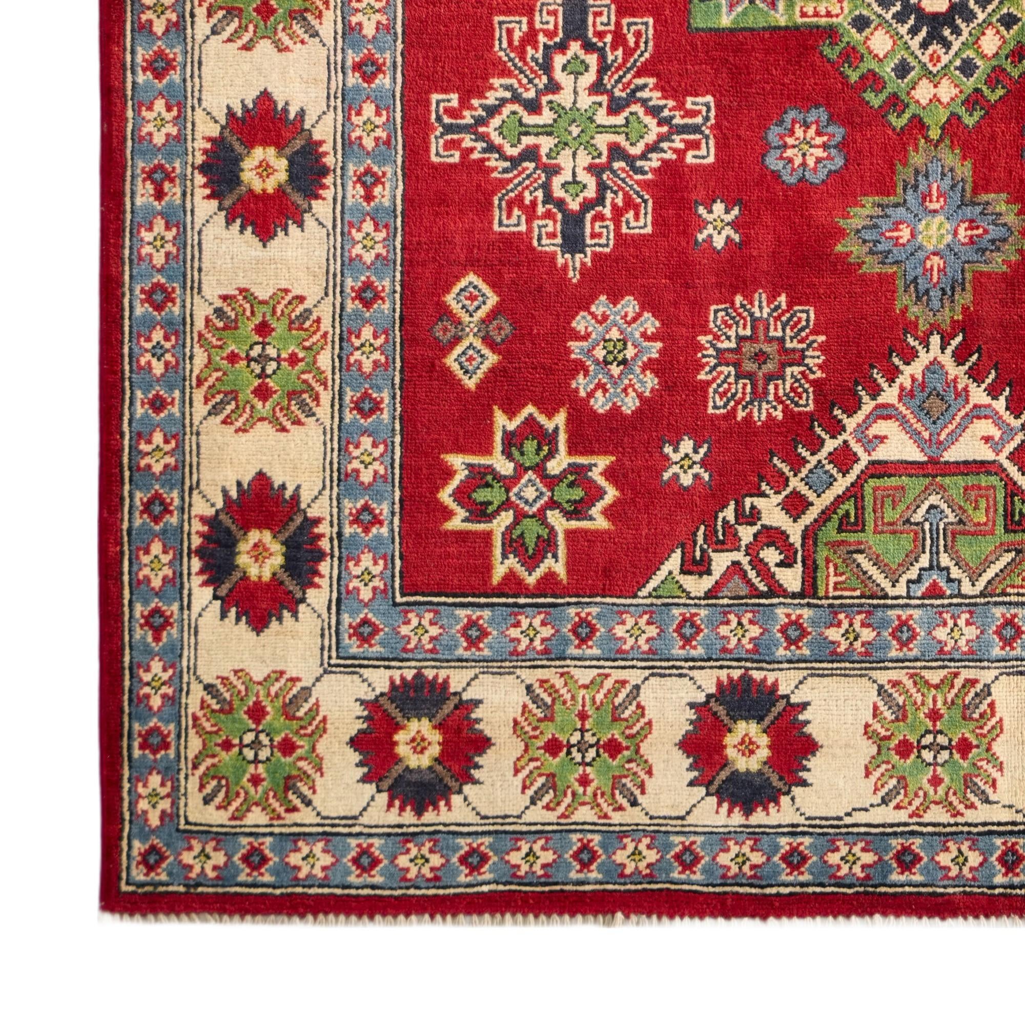 5' x 6' 10 Hand Knotted Kazak Rug