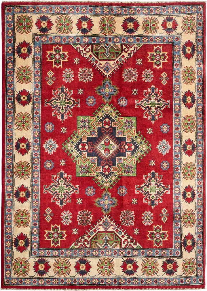 5' x 6' 10 Hand Knotted Kazak Rug