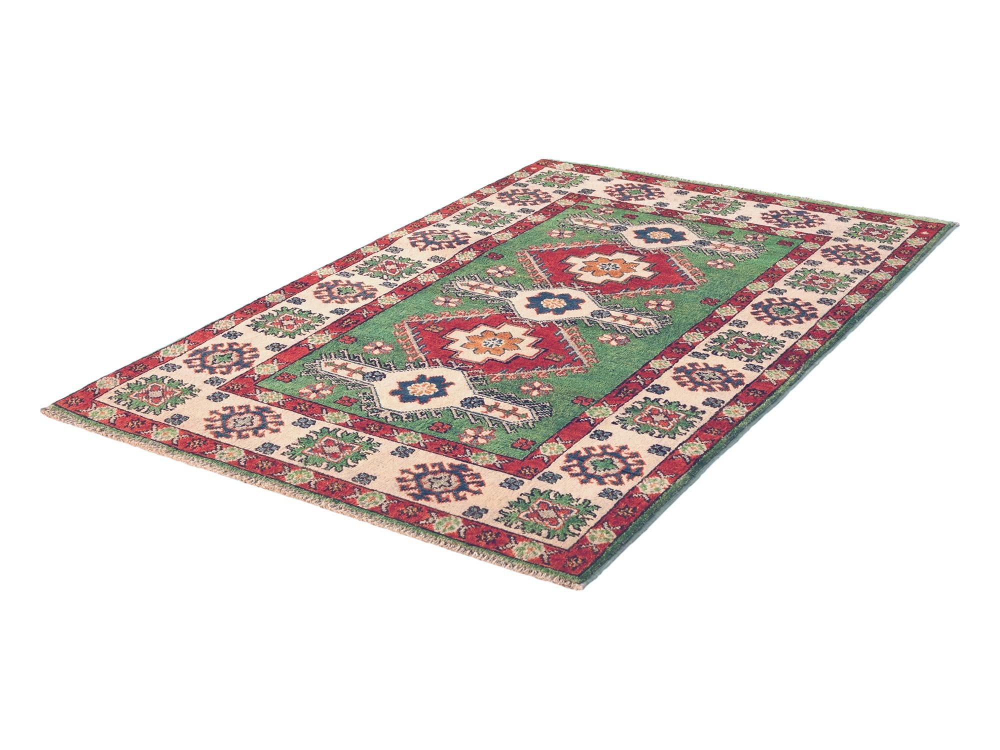 3' 3 x 5' Hand Knotted Kazak Rug