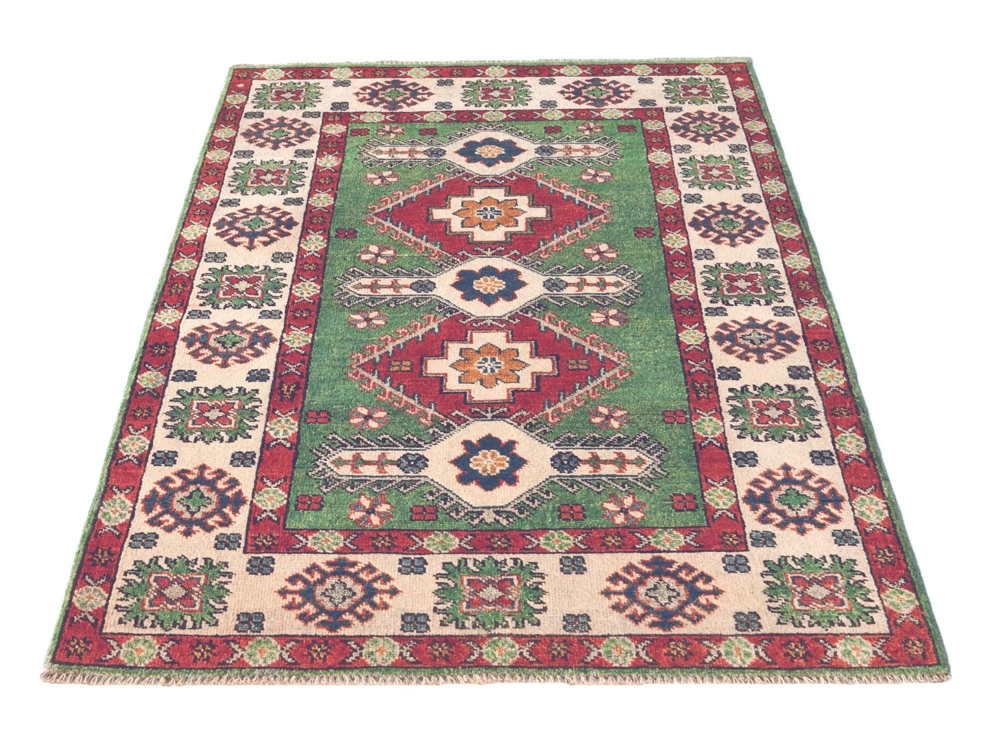 3' 3 x 5' Hand Knotted Kazak Rug