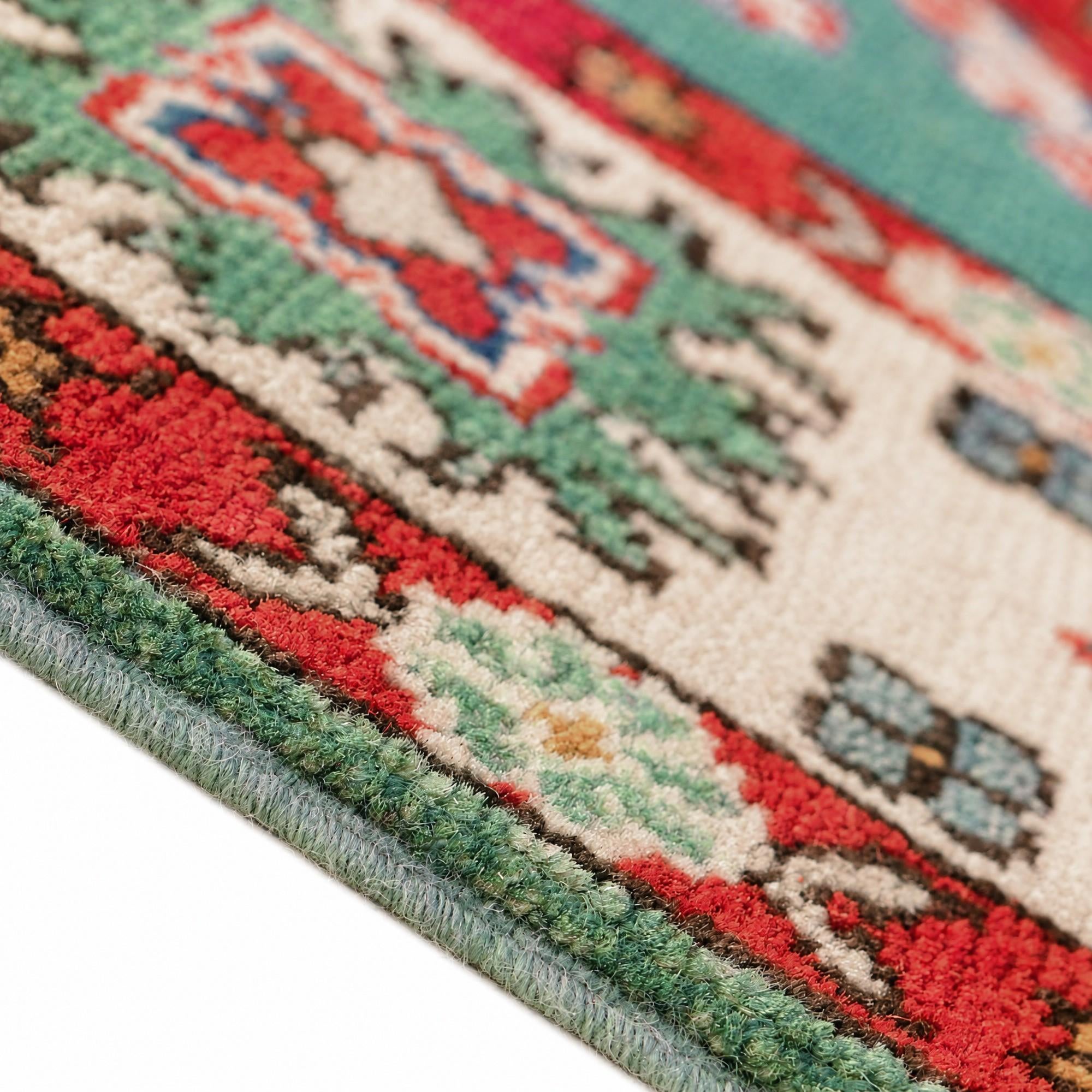 100cm x 155cm Hand Knotted Kazak Rug