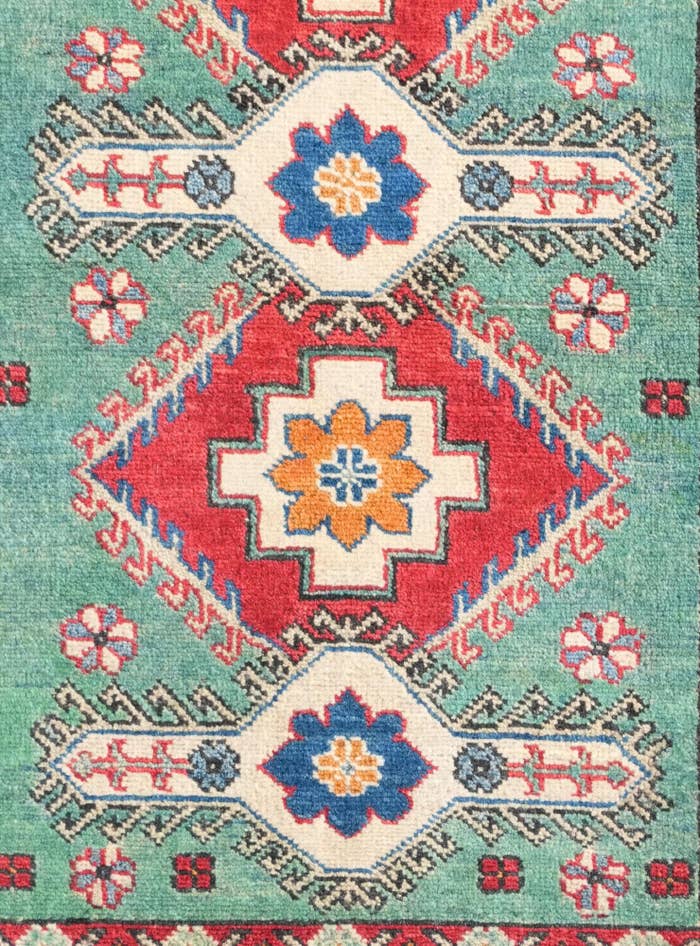 Detail image of 3' 3 x 5' Hand Knotted Kazak Rug