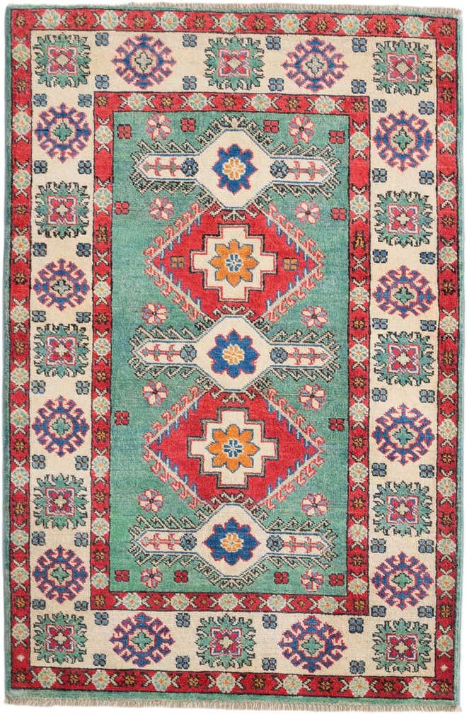3' 3 x 5' Hand Knotted Kazak Rug