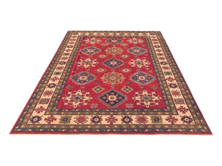 6' 8 x 9' 10 Hand Knotted Kazak Rug