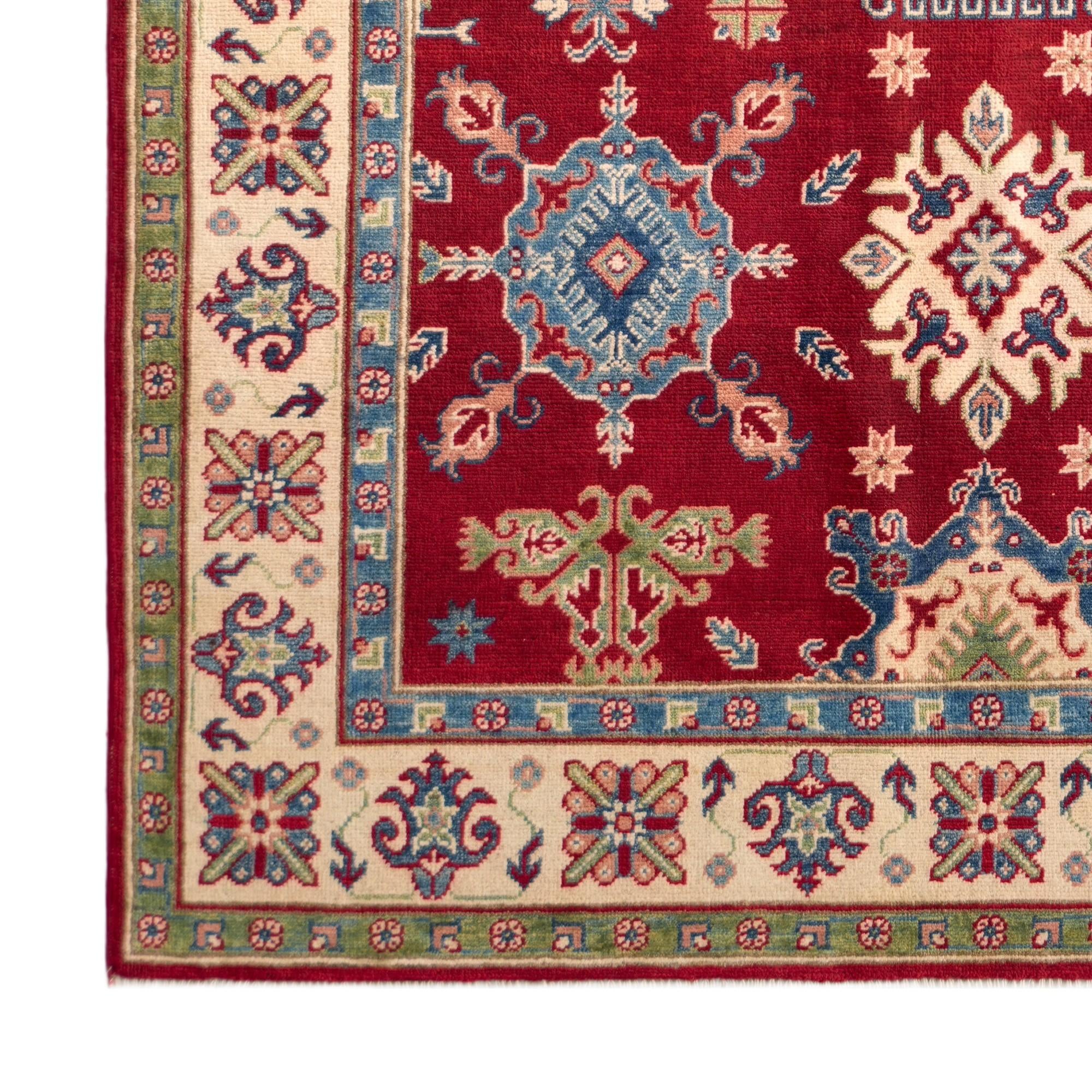 Detail image 7 of 10: 5' 2 x 6' 11 Hand Knotted Kazak Rug