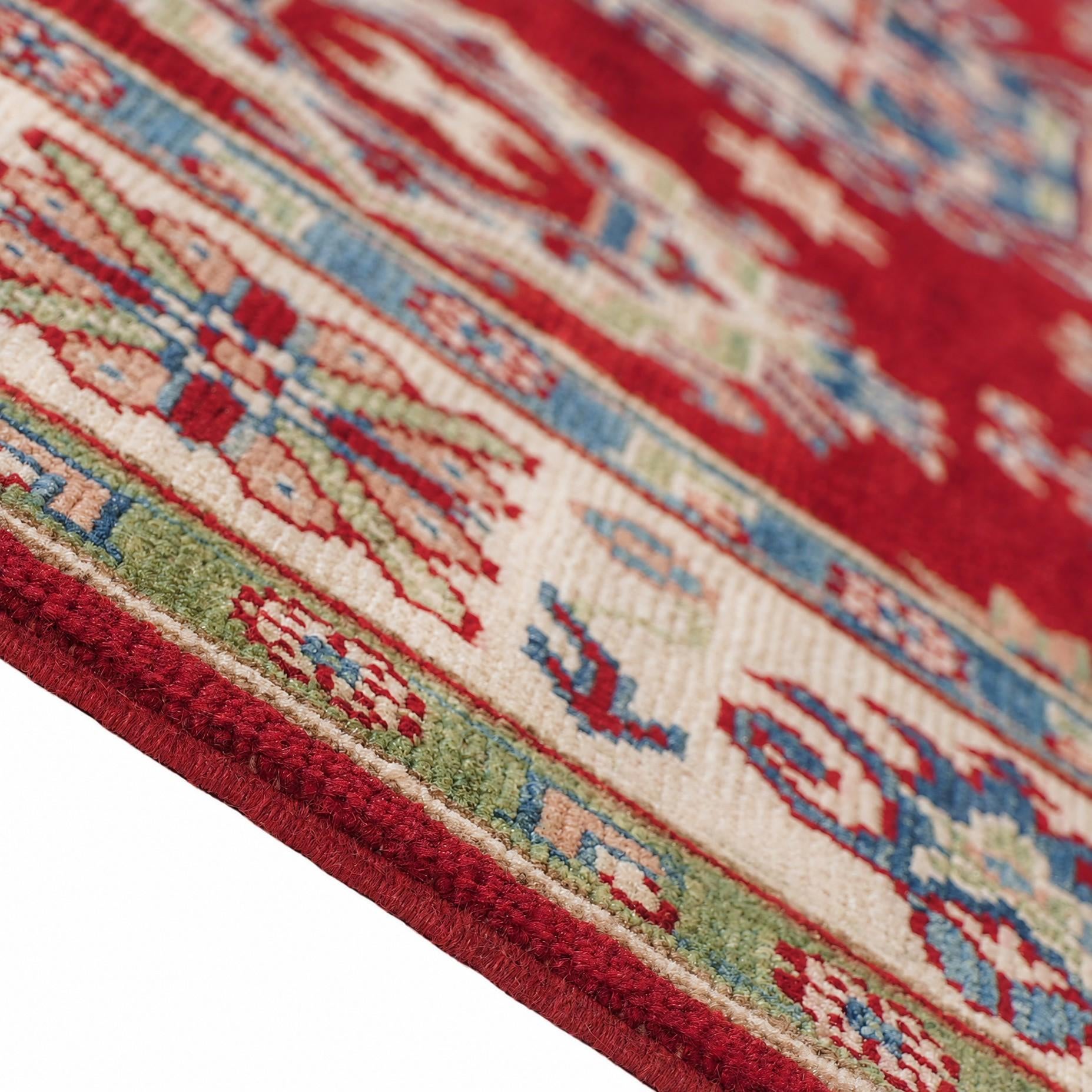 160cm x 210cm Handgeknüpft Kazak Teppich