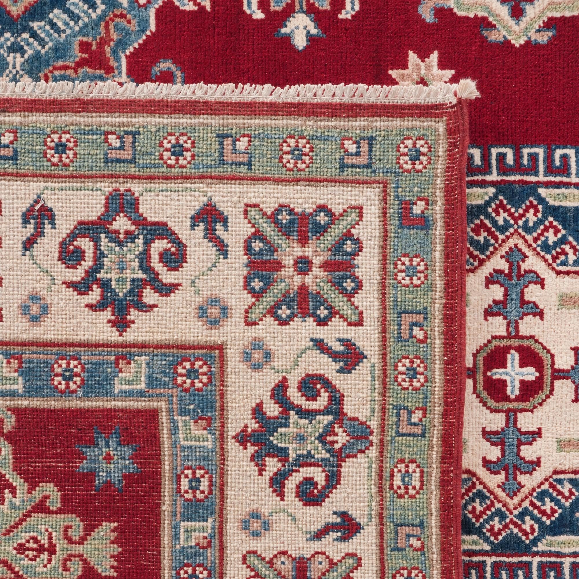 160cm x 210cm Handgeknüpft Kazak Teppich