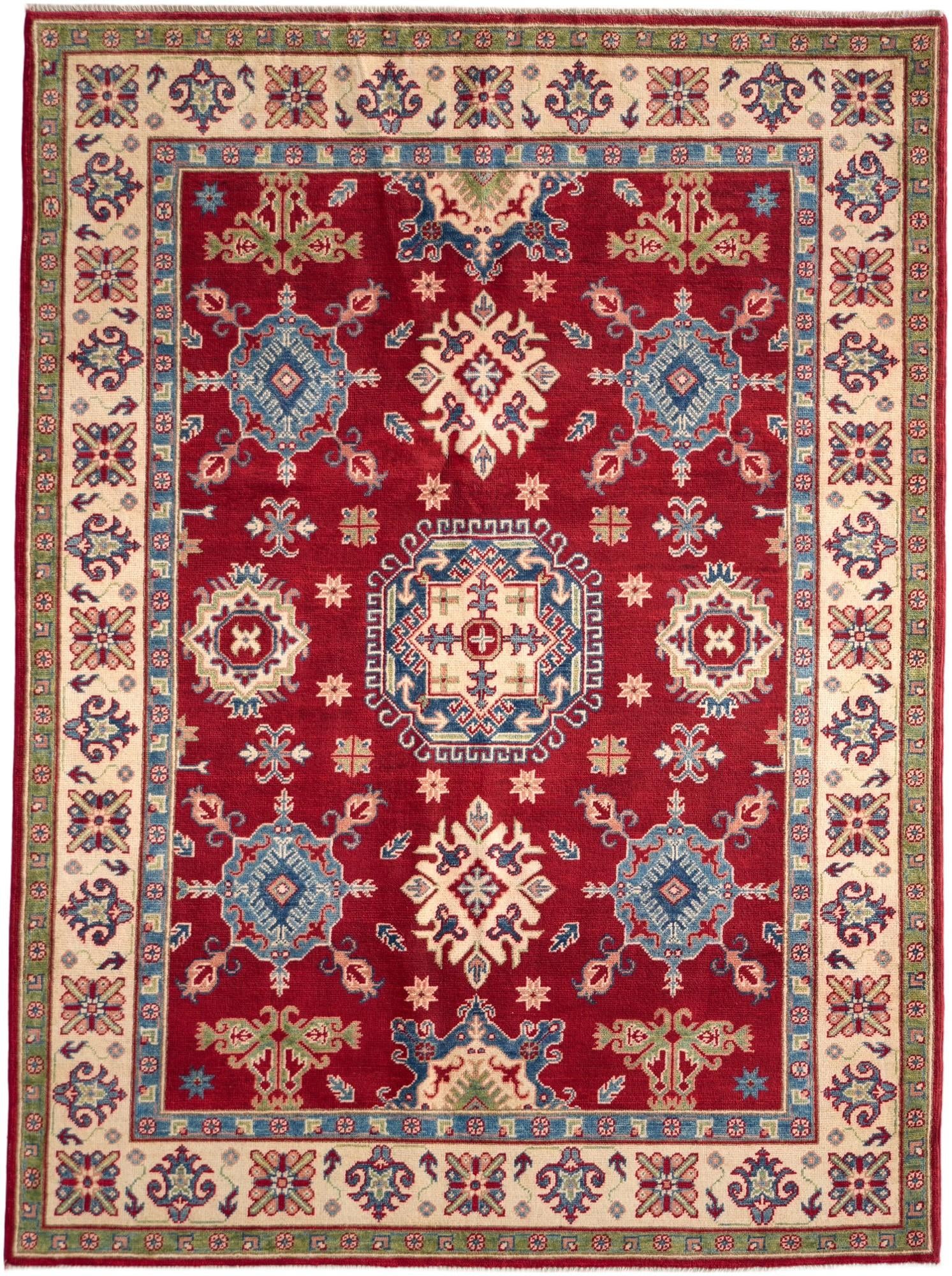 Detail image 2 of 10: 5' 2 x 6' 11 Hand Knotted Kazak Rug