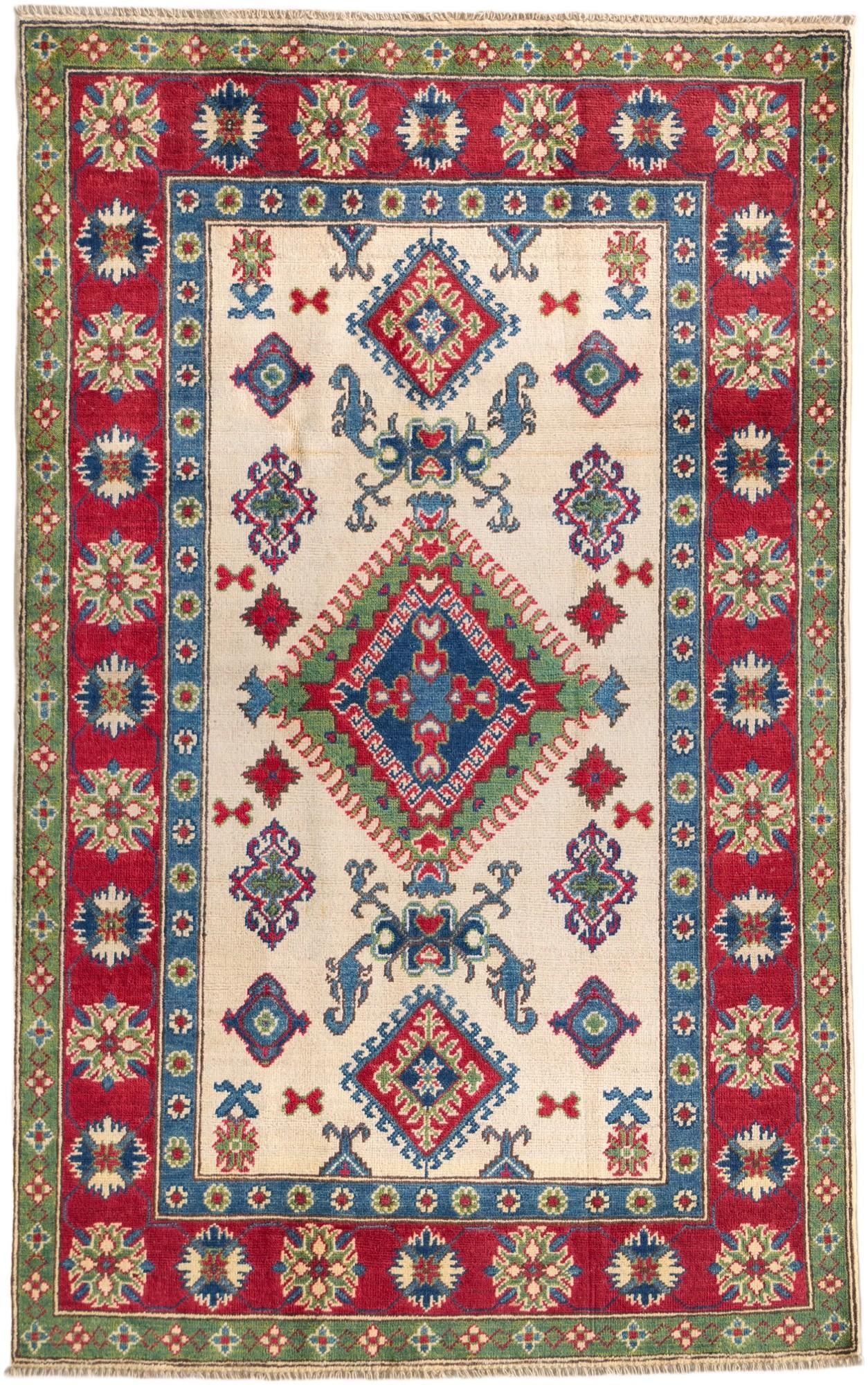 Detail image 2 of 10: 3' 10 x 6' 2 Hand Knotted Kazak Rug