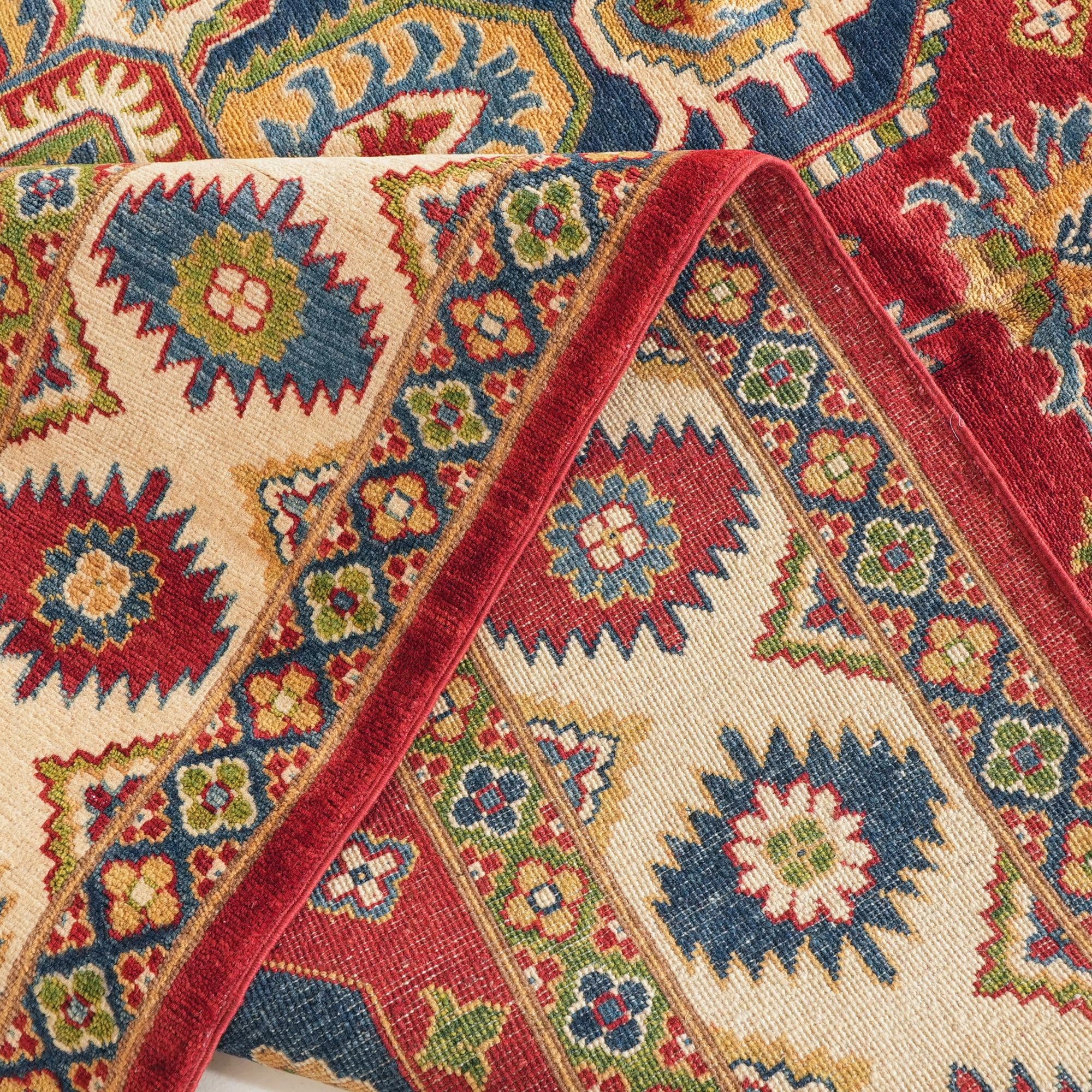 Detail image 8 of 10: 6' 9 x 9' 8 Hand Knotted Kazak Rug