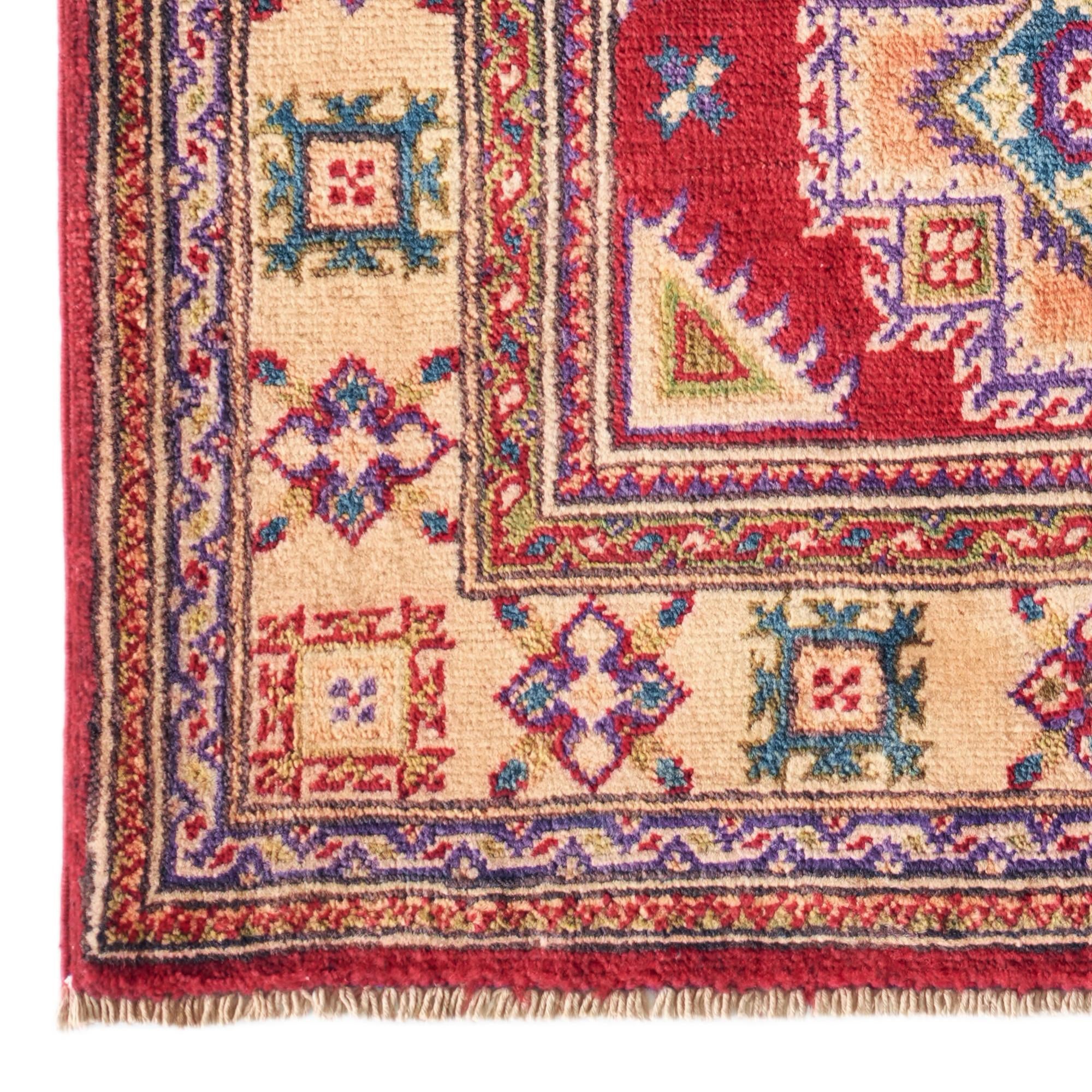 2' 7 x 3' 11 Hand Knotted Kazak Rug