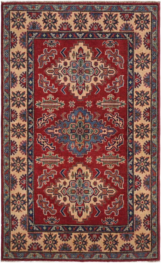 3' 3 x 5' 5 Hand Knotted Kazak Rug