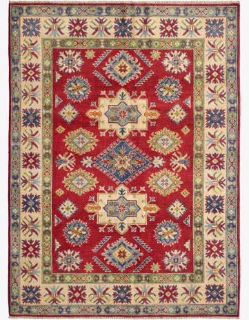 5' x 6' 8 Hand Knotted Kazak Rug