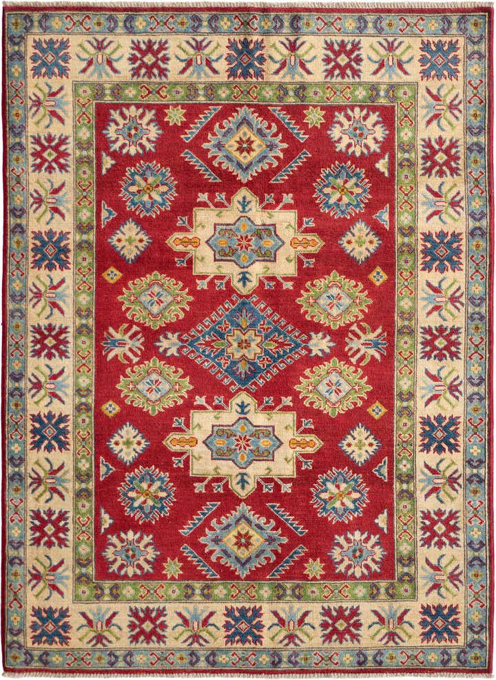 5' x 6' 8 Hand Knotted Kazak Rug