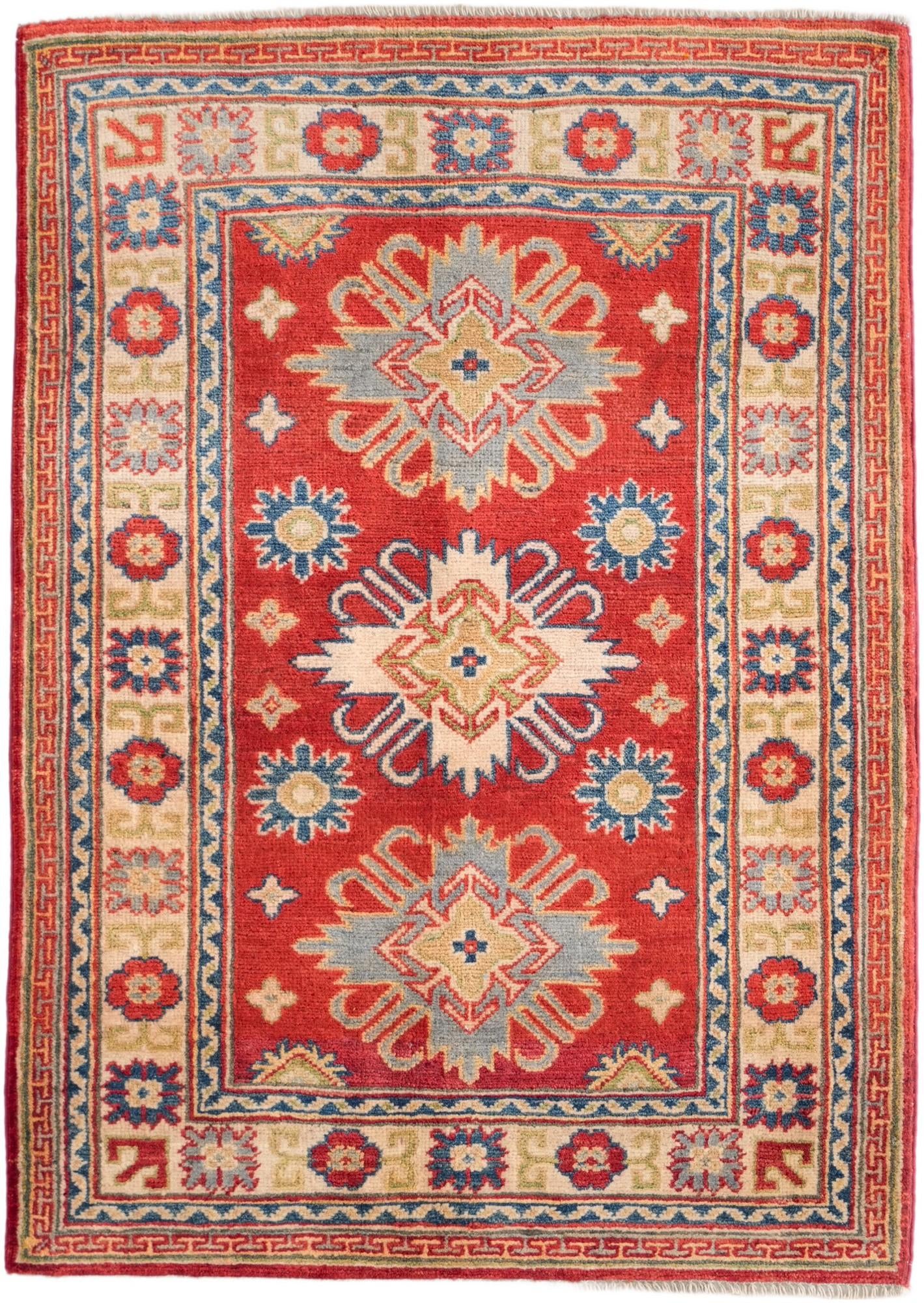 2' 9 x 3' 11 Hand Knotted Kazak Rug