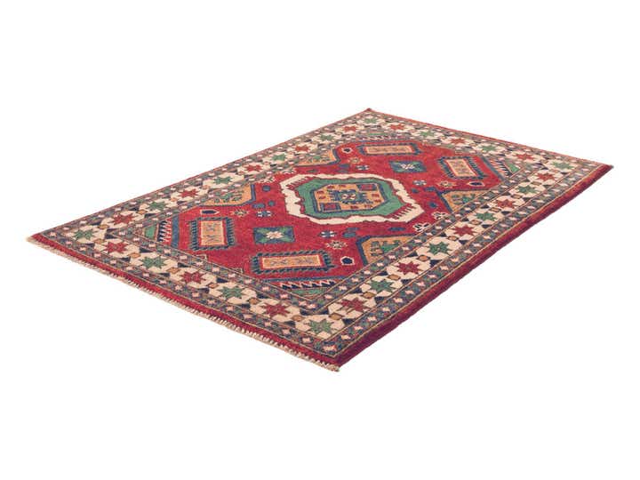 85cm x 135cm anudado a mano Kazak Alfombra