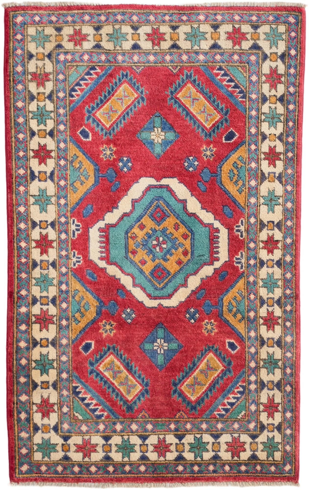 2' 9 x 4' 5 Hand Knotted Kazak Rug
