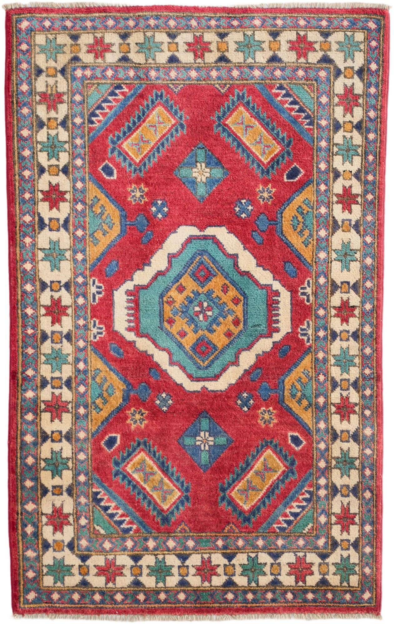 2' 9 x 4' 5 Hand Knotted Kazak Rug