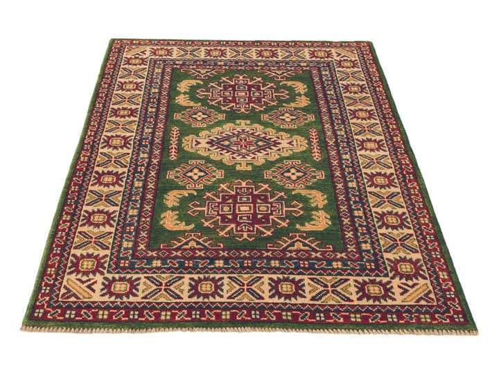 3' 4 x 5' Hand Knotted Kazak Rug
