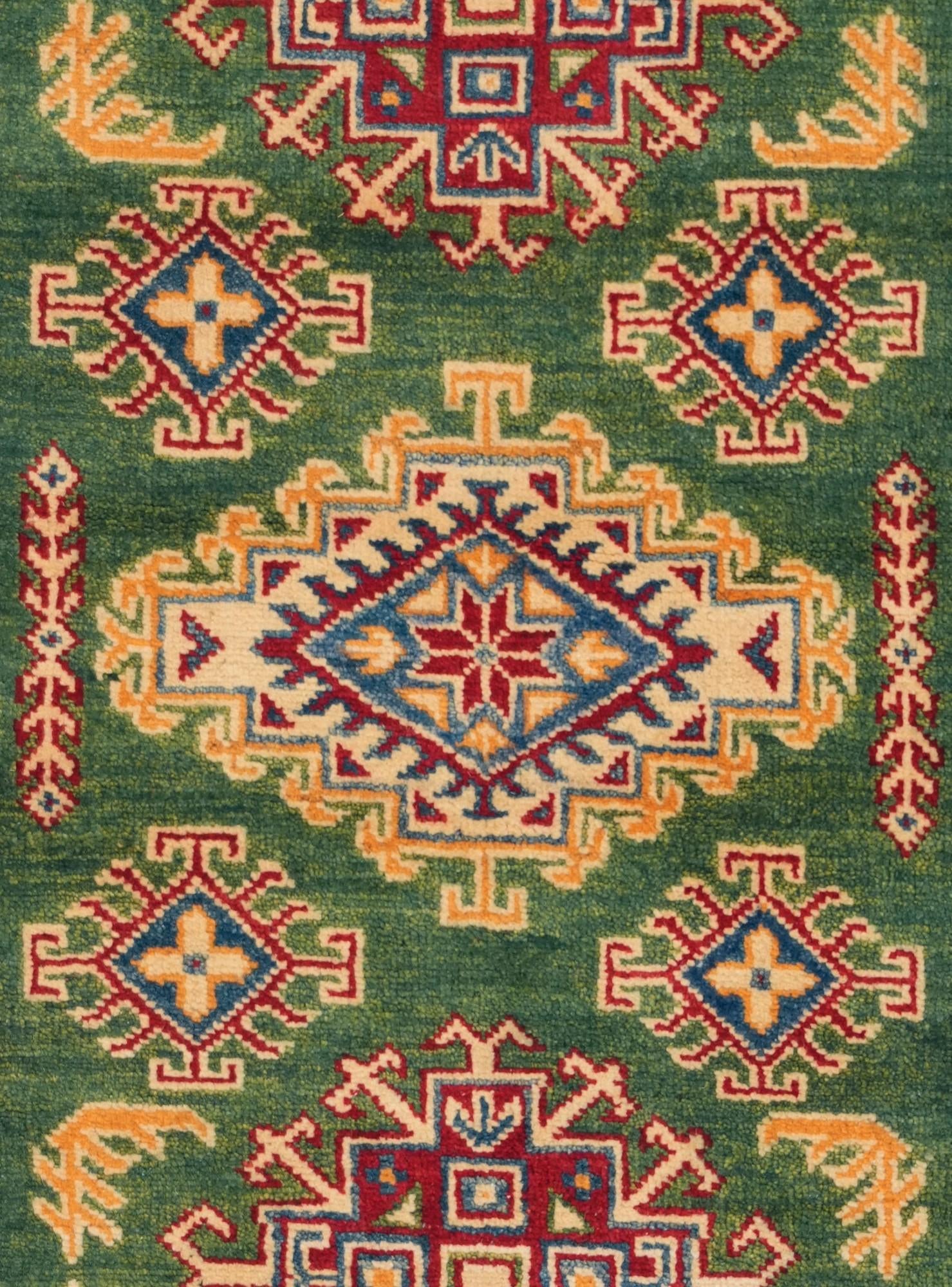 3' 4 x 5' Hand Knotted Kazak Rug