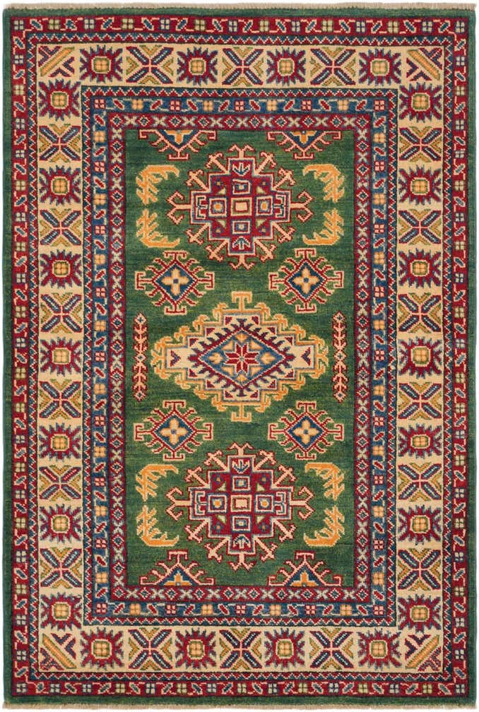 3' 4 x 5' Hand Knotted Kazak Rug