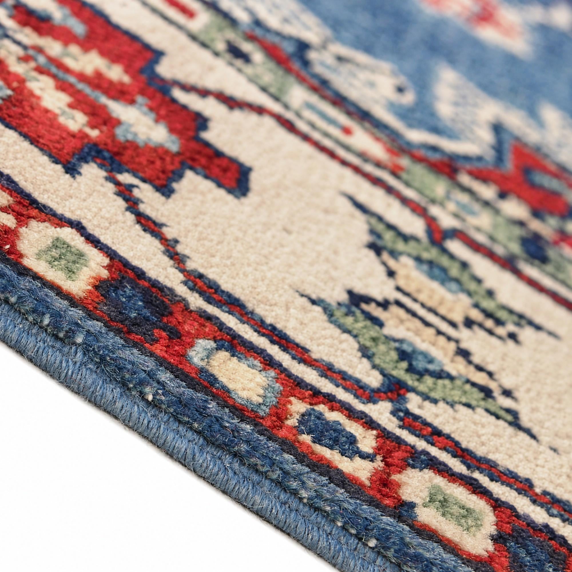 100cm x 155cm Hand Knotted Kazak Rug