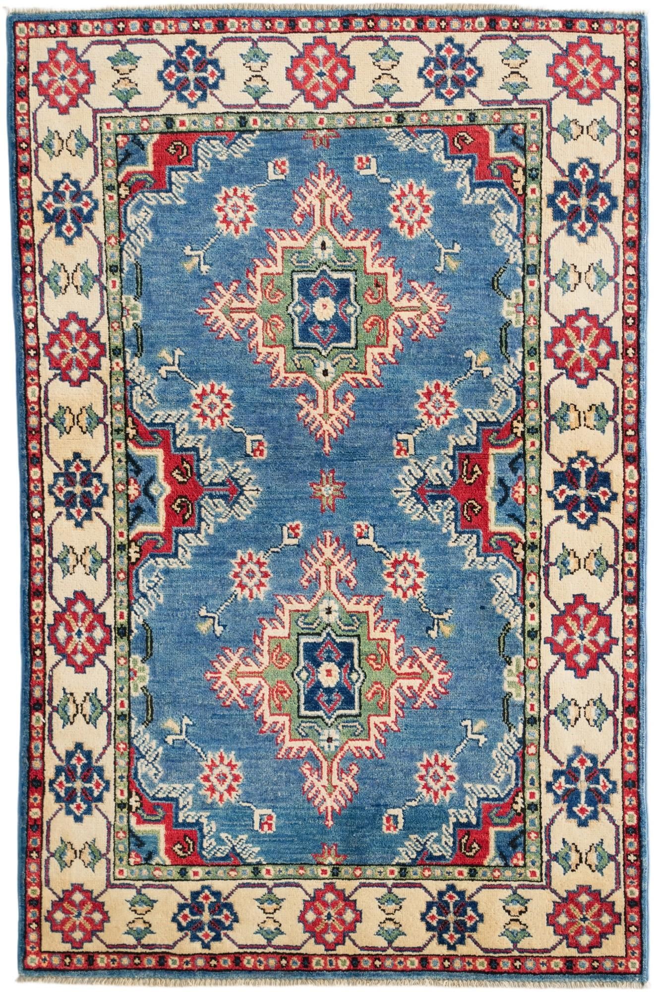 3' 4 x 5' 1 Hand Knotted Kazak Rug