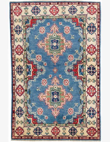3' 4 x 5' 1 Hand Knotted Kazak Rug