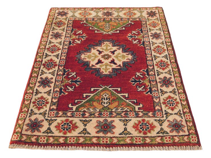 Detail image of 2' 1 x 3' 4 Hand Knotted Kazak Rug