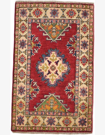 2' 1 x 3' 4 Hand Knotted Kazak Rug