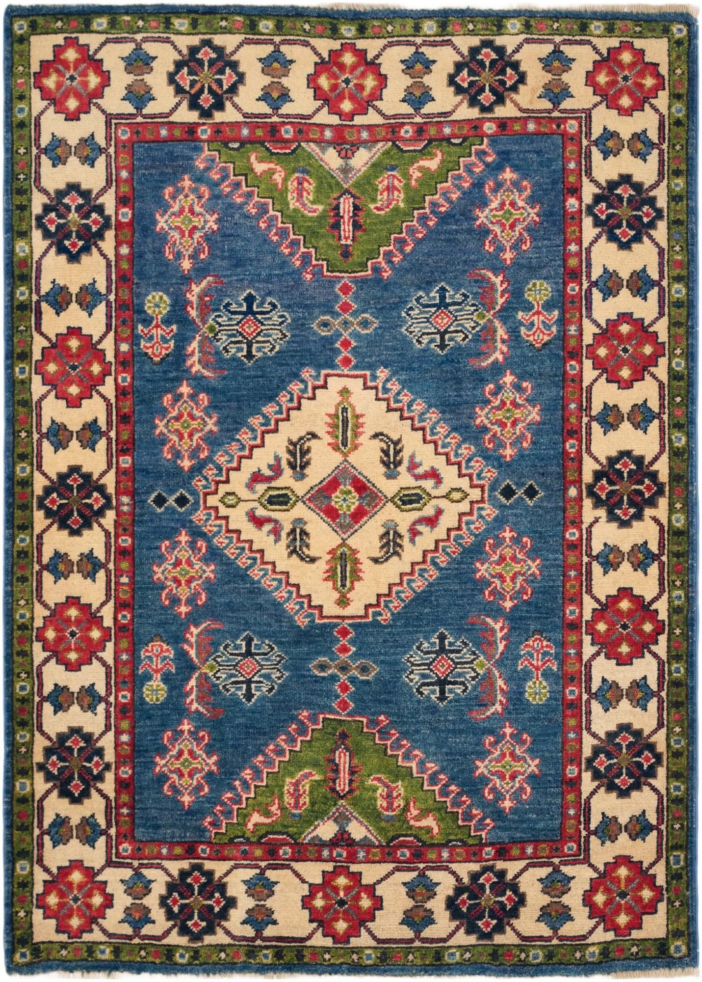 3' 3 x 4' 7 Hand Knotted Kazak Rug