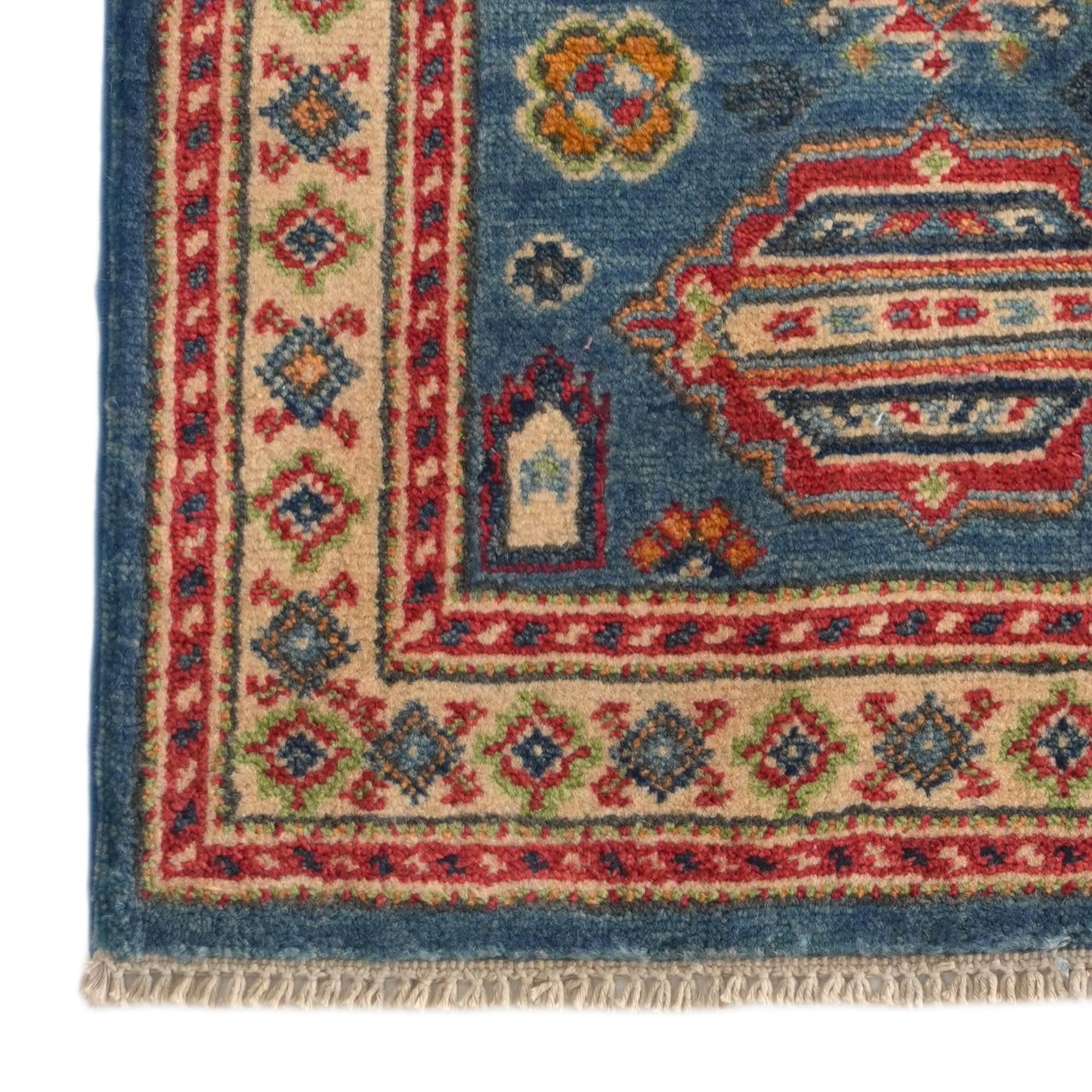 1' 10 x 2' 9 Hand Knotted Kazak Rug