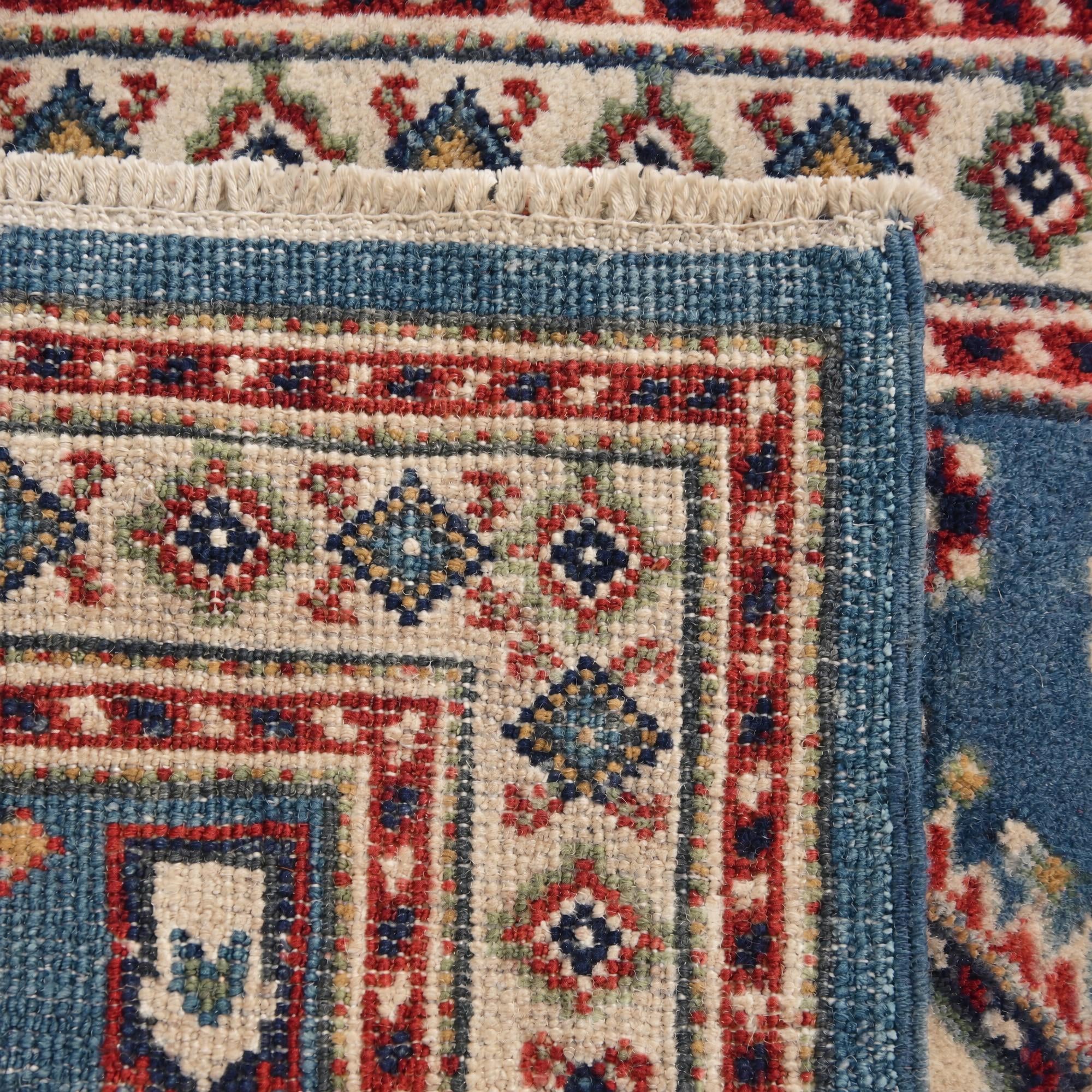 55cm x 85cm Hand Knotted Kazak Rug