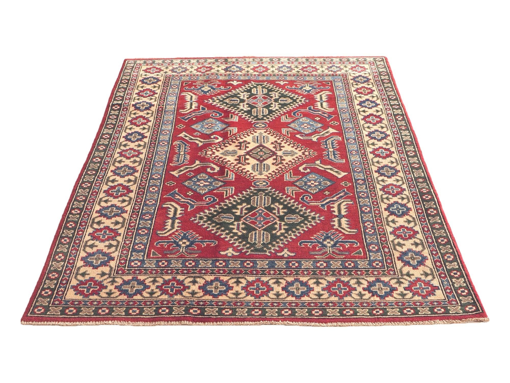 120cm x 180cm Hand Knotted Kazak Rug