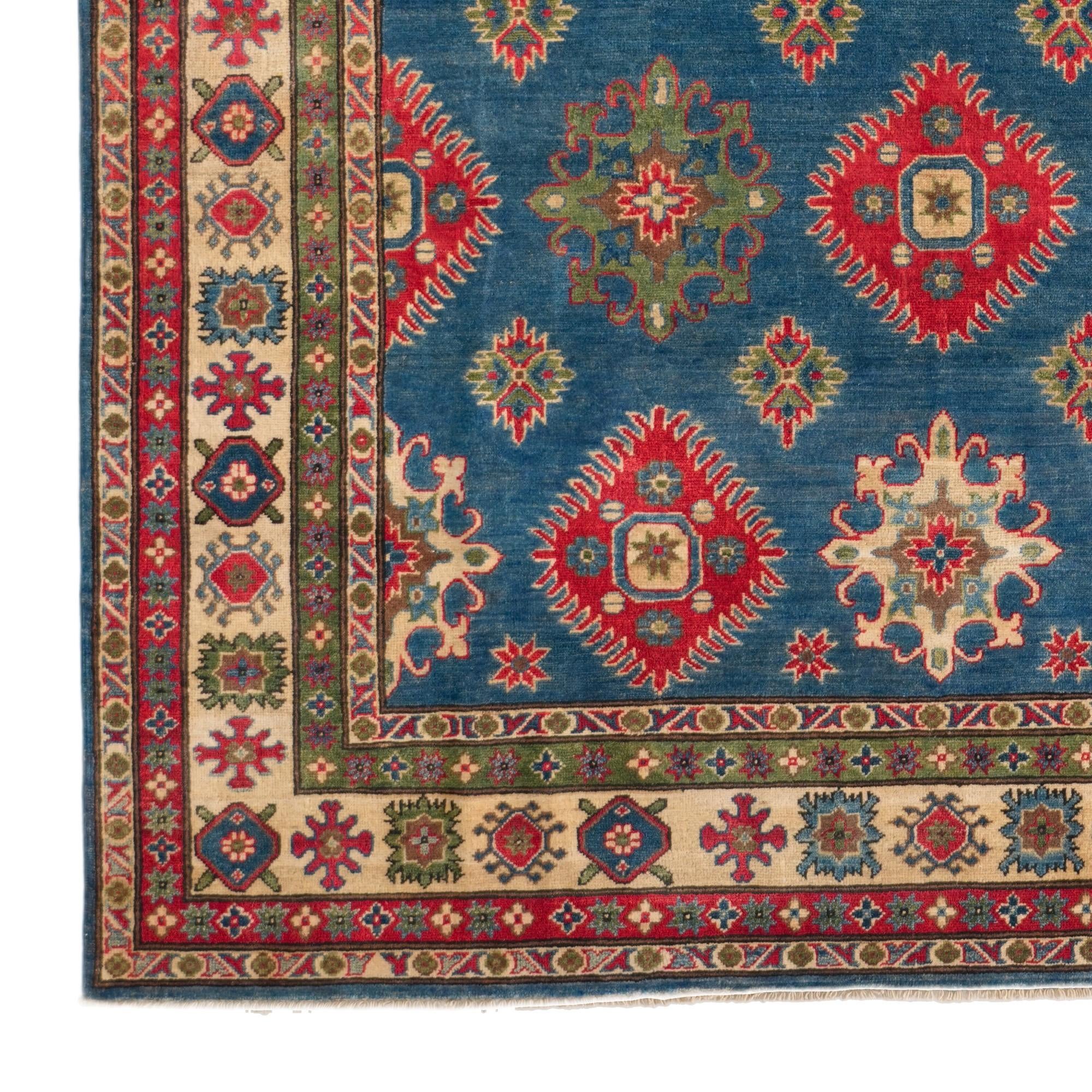 7' 1 x 9' 7 Hand Knotted Kazak Rug