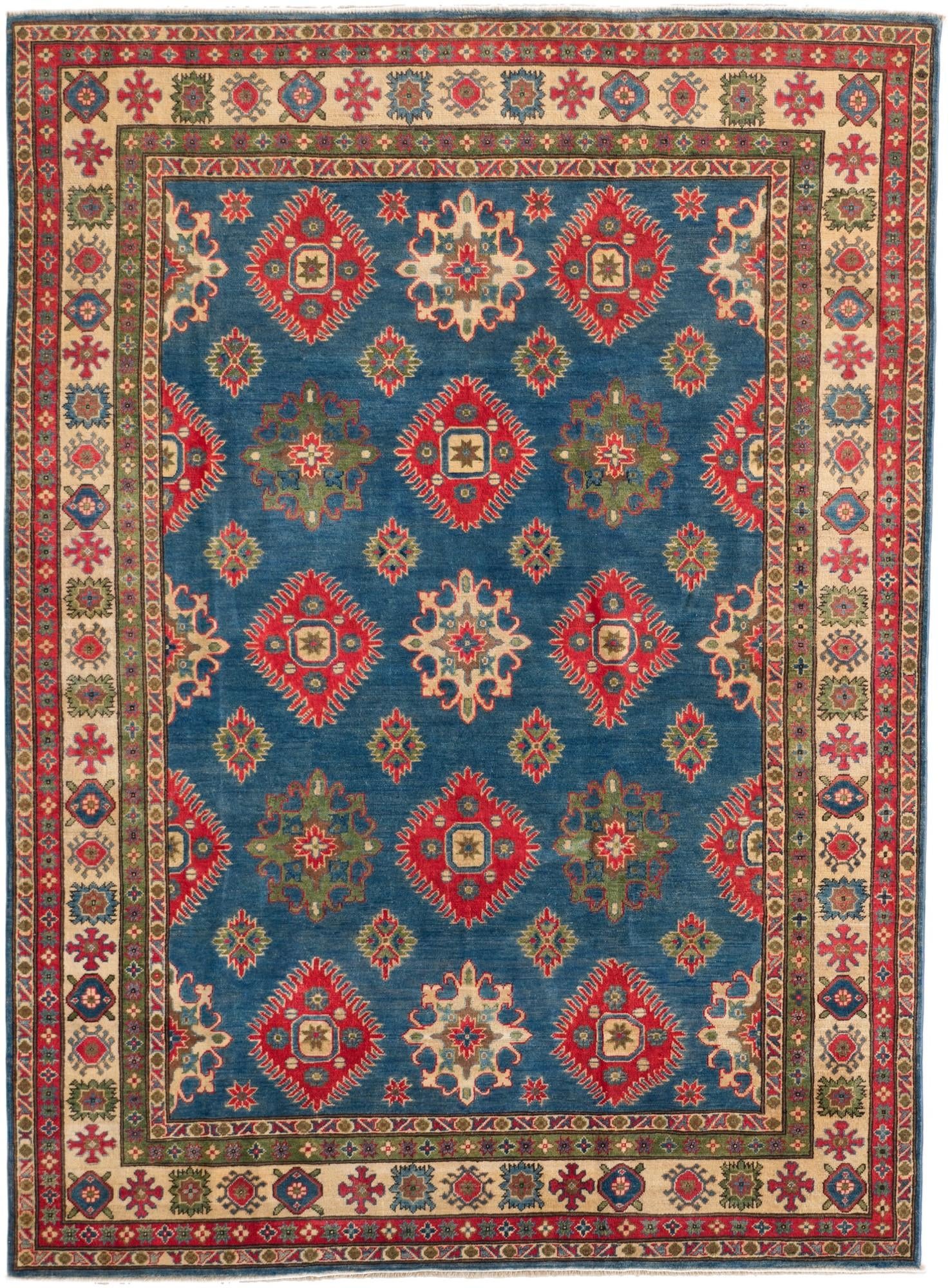 7' 1 x 9' 7 Hand Knotted Kazak Rug